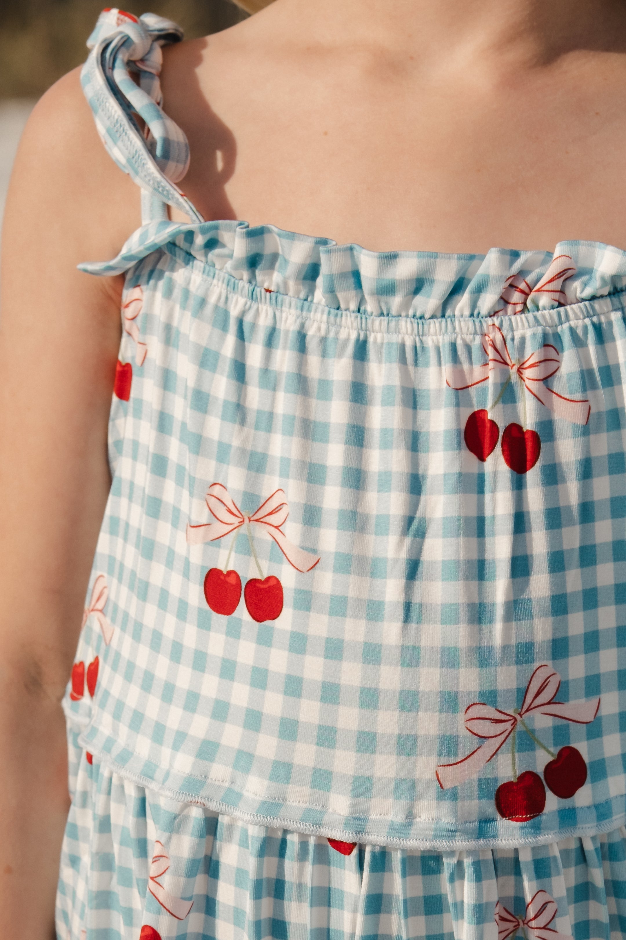 In My Jammers Little Cherry Tier Twirl Dress