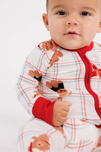 In My Jammers Cozy Christmas Bears Zipper Romper