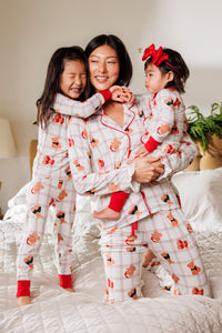 In My Jammers Cozy Christmas Bears Zipper Romper