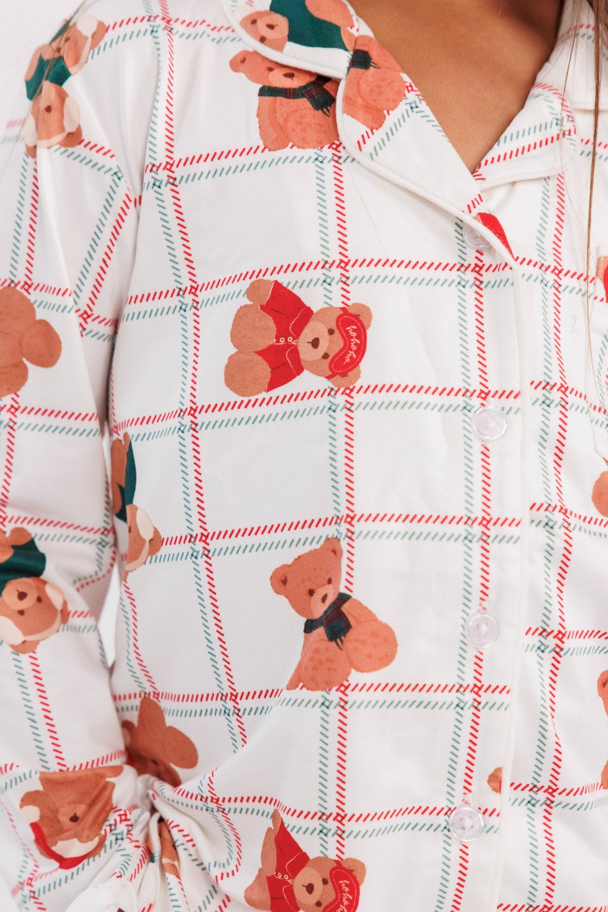 In My Jammers Cozy Christmas Bears Girls' Long Sleeve Ruffle Flare Set