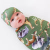 Posh Safari - Infant Swaddle & Beanie Set