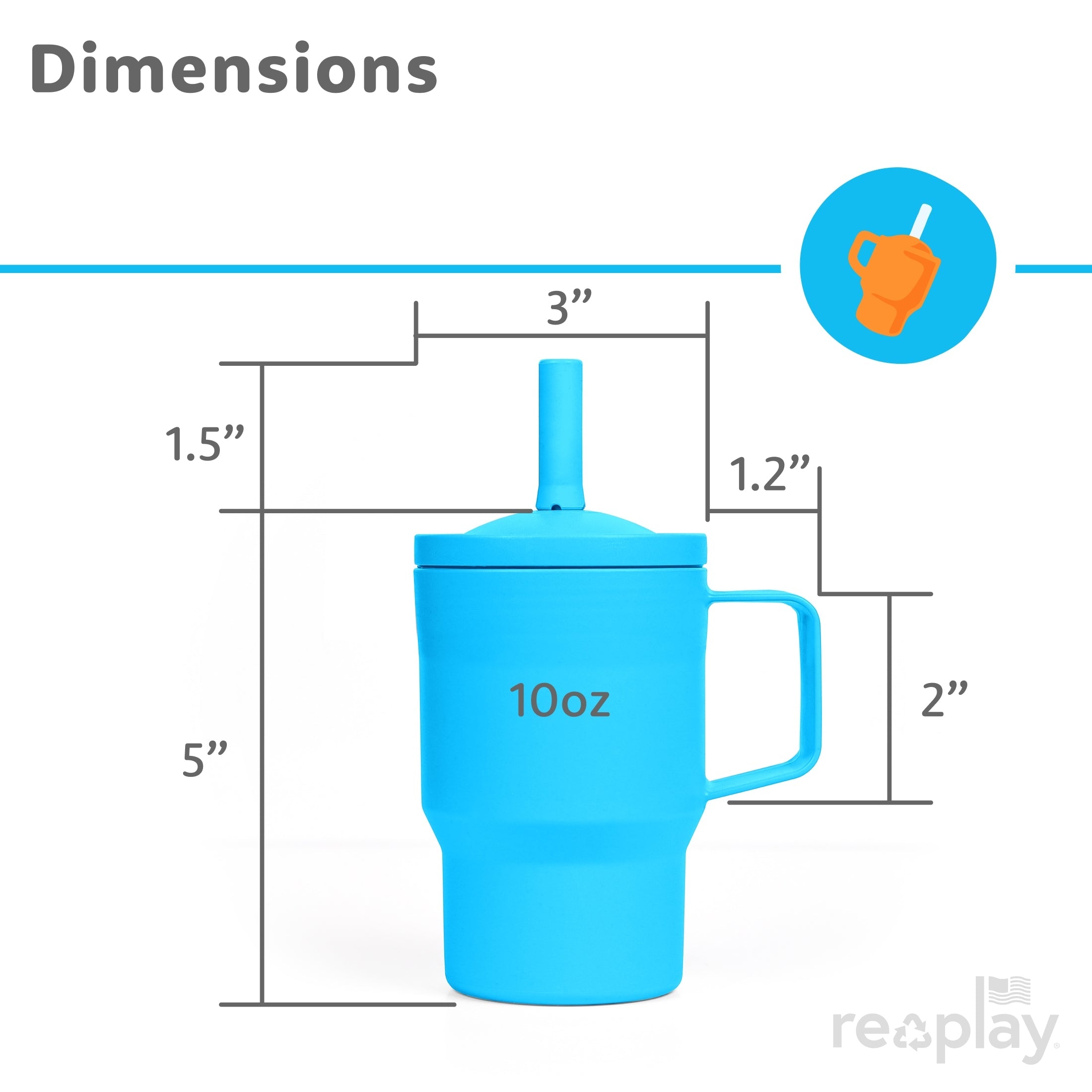 Re-Play 10oz Mini Tumbler USA Made from Recycled Materials