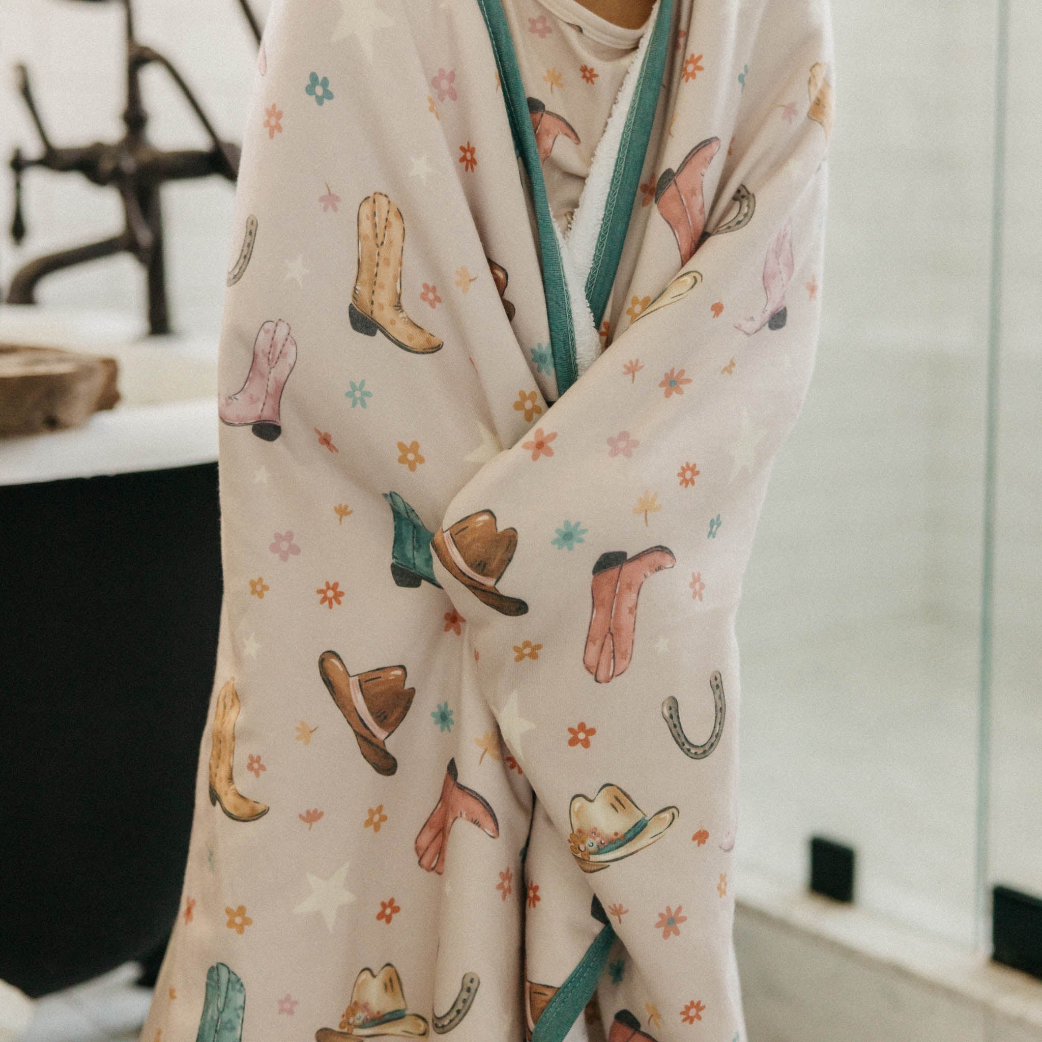 Copper Pearl Premium Big Kid Hooded Towel | Cheyenne