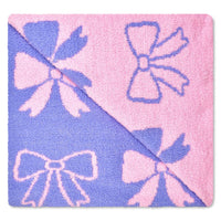 Iscream Pretty Bows Cozy Knit Blanket