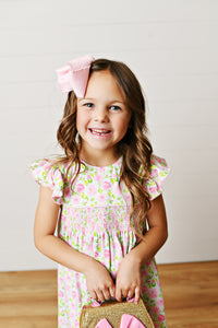 Pink Posies Smocked Dress