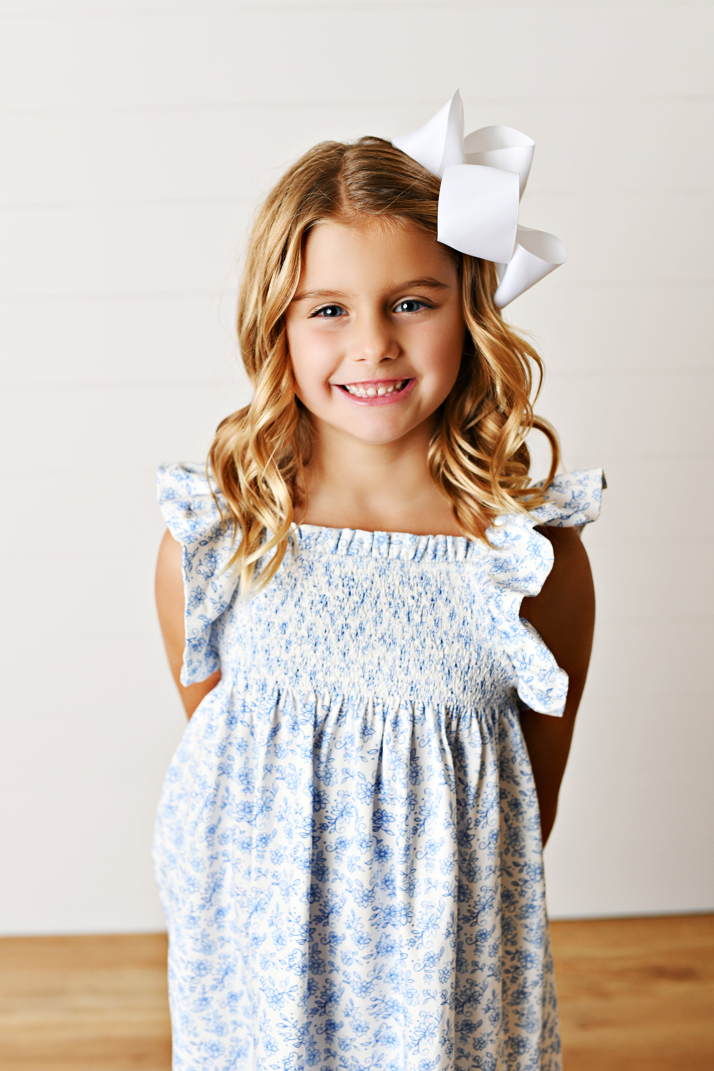 Chintz Floral Smocked Dress