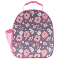 All Over Print Lunchbox Charcoal Flower