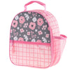 All Over Print Lunchbox Charcoal Flower