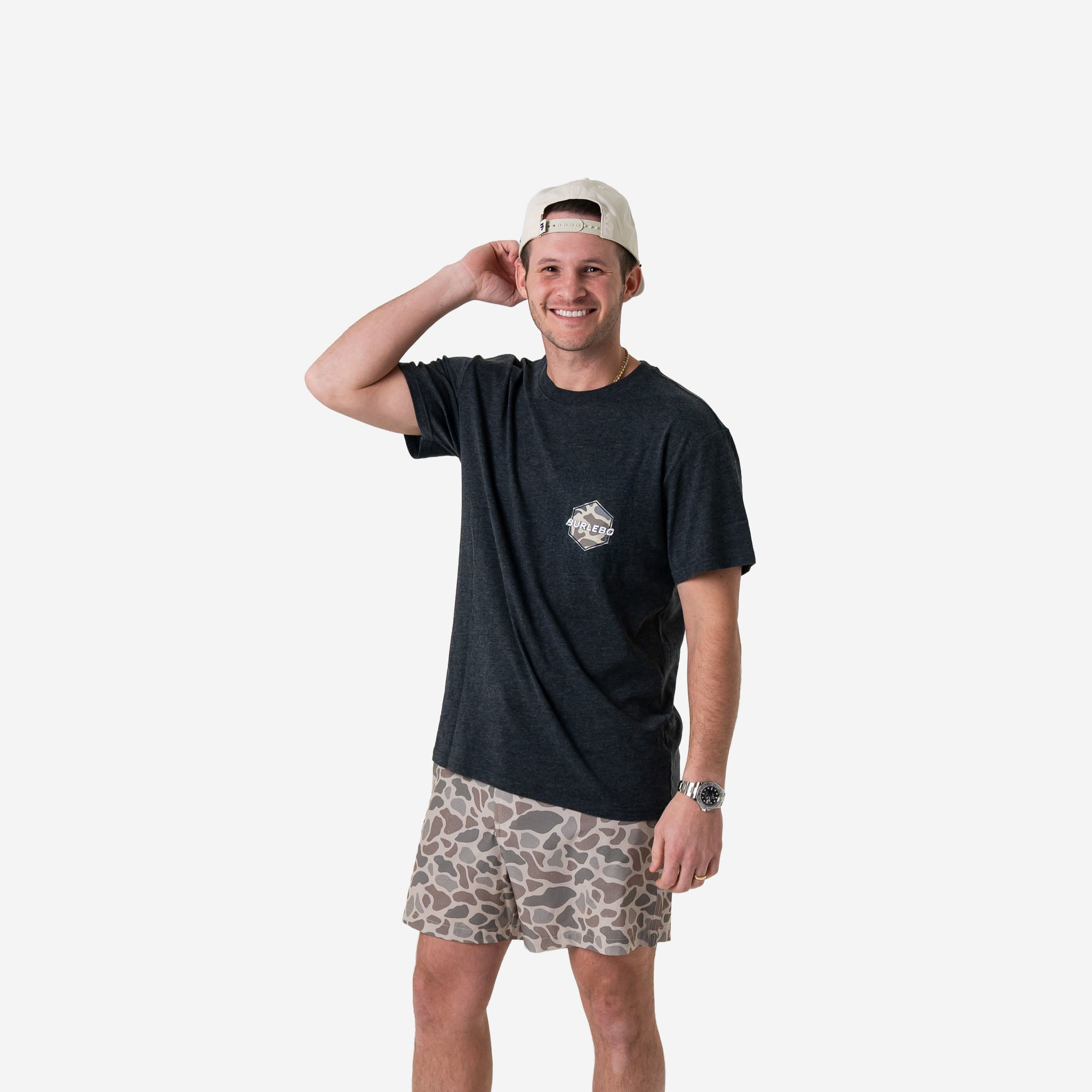 Burlebo Short Sleeve Tee | Rad Dad | Heather Black