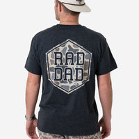 Burlebo Short Sleeve Tee | Rad Dad | Heather Black