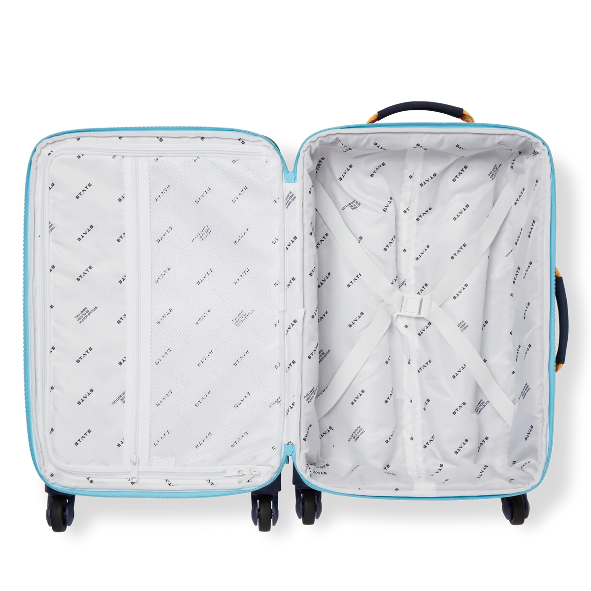 Green & Navy Logan Carry-On Suitcase - Baby Biz