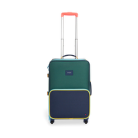 Green & Navy Logan Carry-On Suitcase - Baby Biz