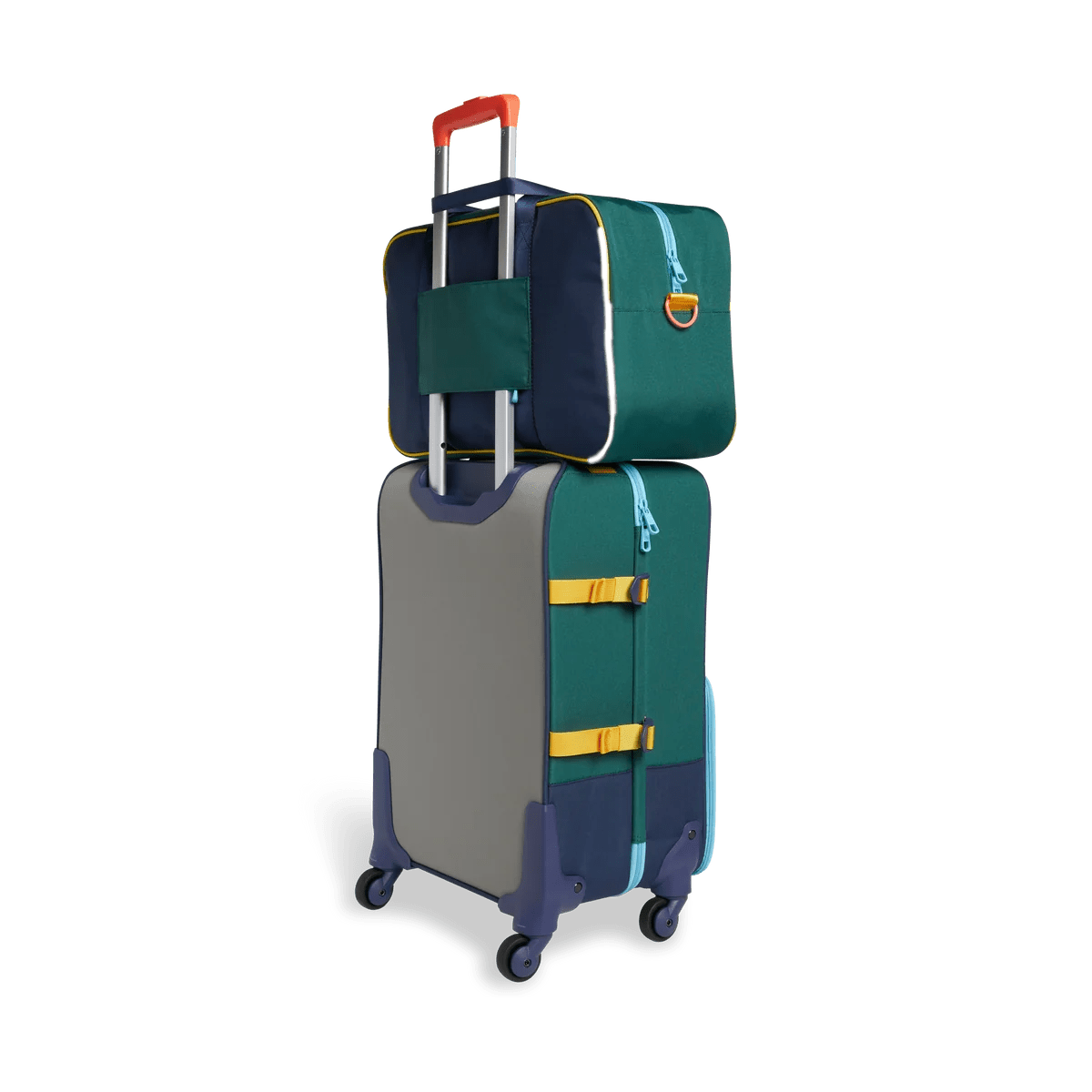 Green & Navy Rockaway Duffle - Baby Biz