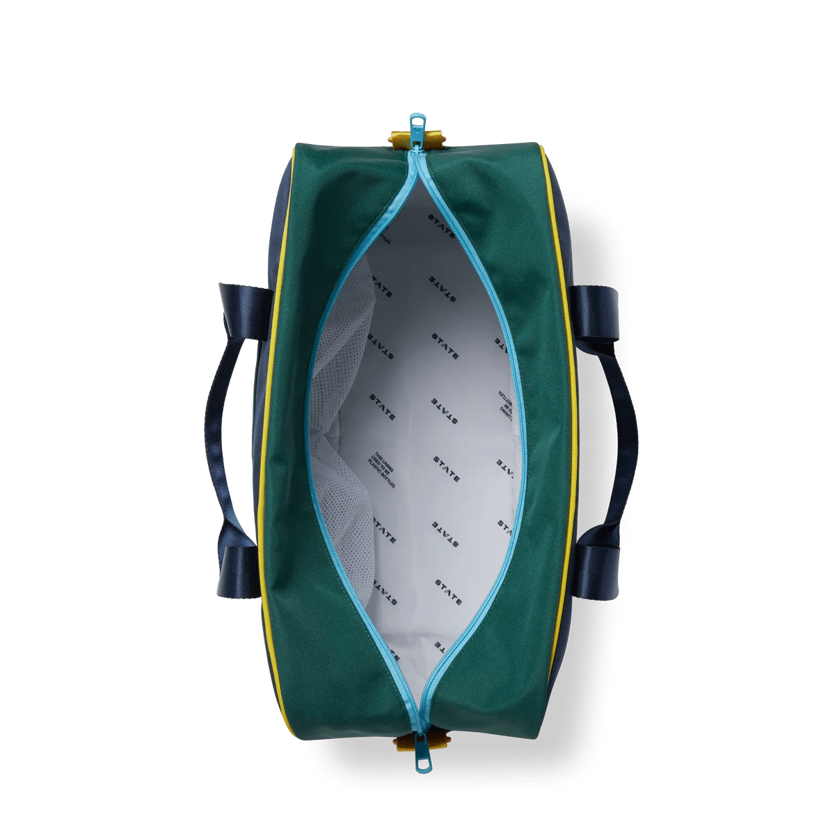 Green & Navy Rockaway Duffle - Baby Biz