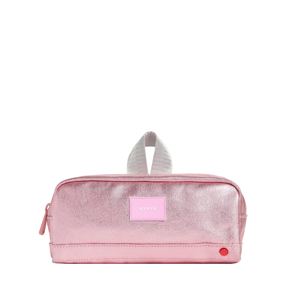 STATE Clinton Pencil Case | Pink/Silver