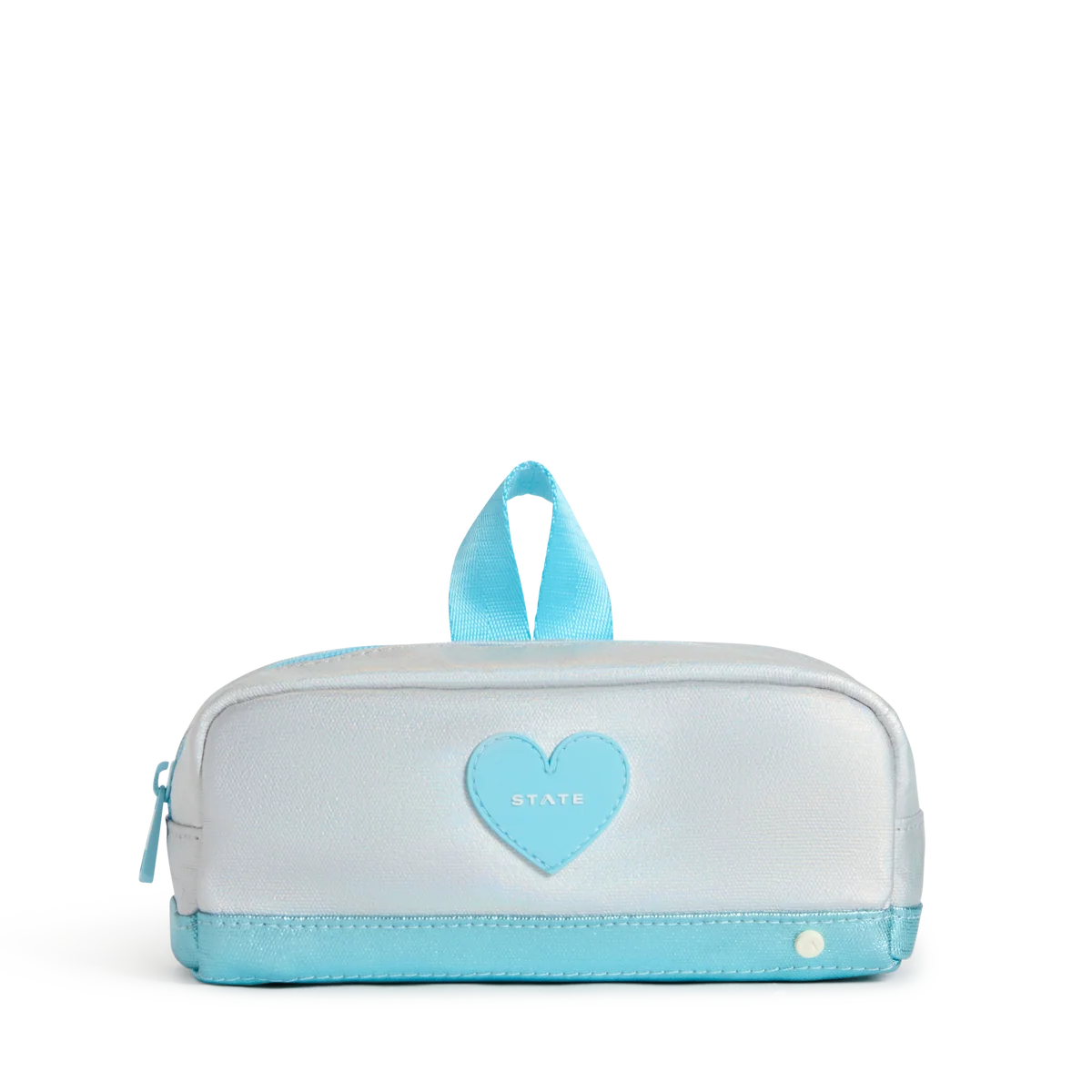 STATE Clinton Pencil Case | Blue Iridescent