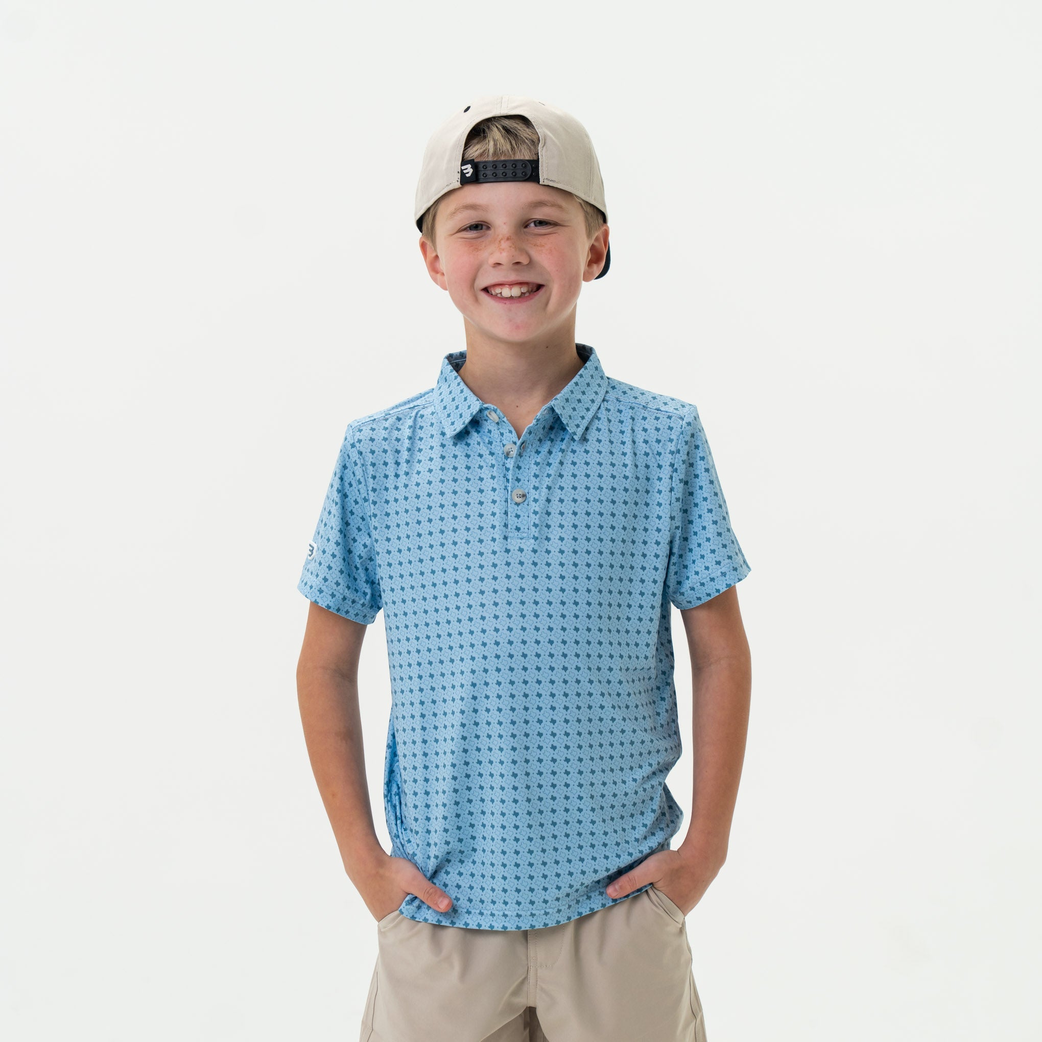 Burlebo Youth Polo | Texas Light Blue