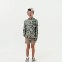 Burlebo Youth Performance Hoodie | Retro Duck Camo