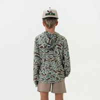 Burlebo Youth Performance Hoodie | Retro Duck Camo