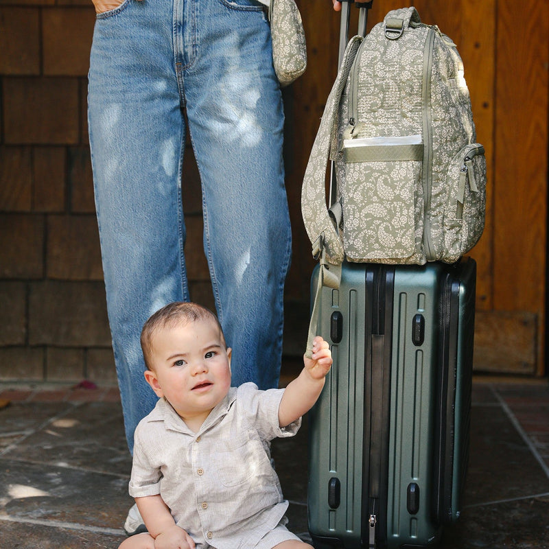 Sazan + JuJuBe Classic Diaper Backpack | Paisley Floral