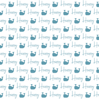 Sugar + Maple Plush Minky Fleece Personalized Blanket | Whale Icon Repeating Name
