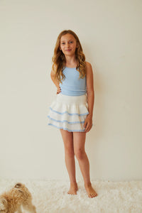Theme Stella Robins Egg Blue Ribbed Tank