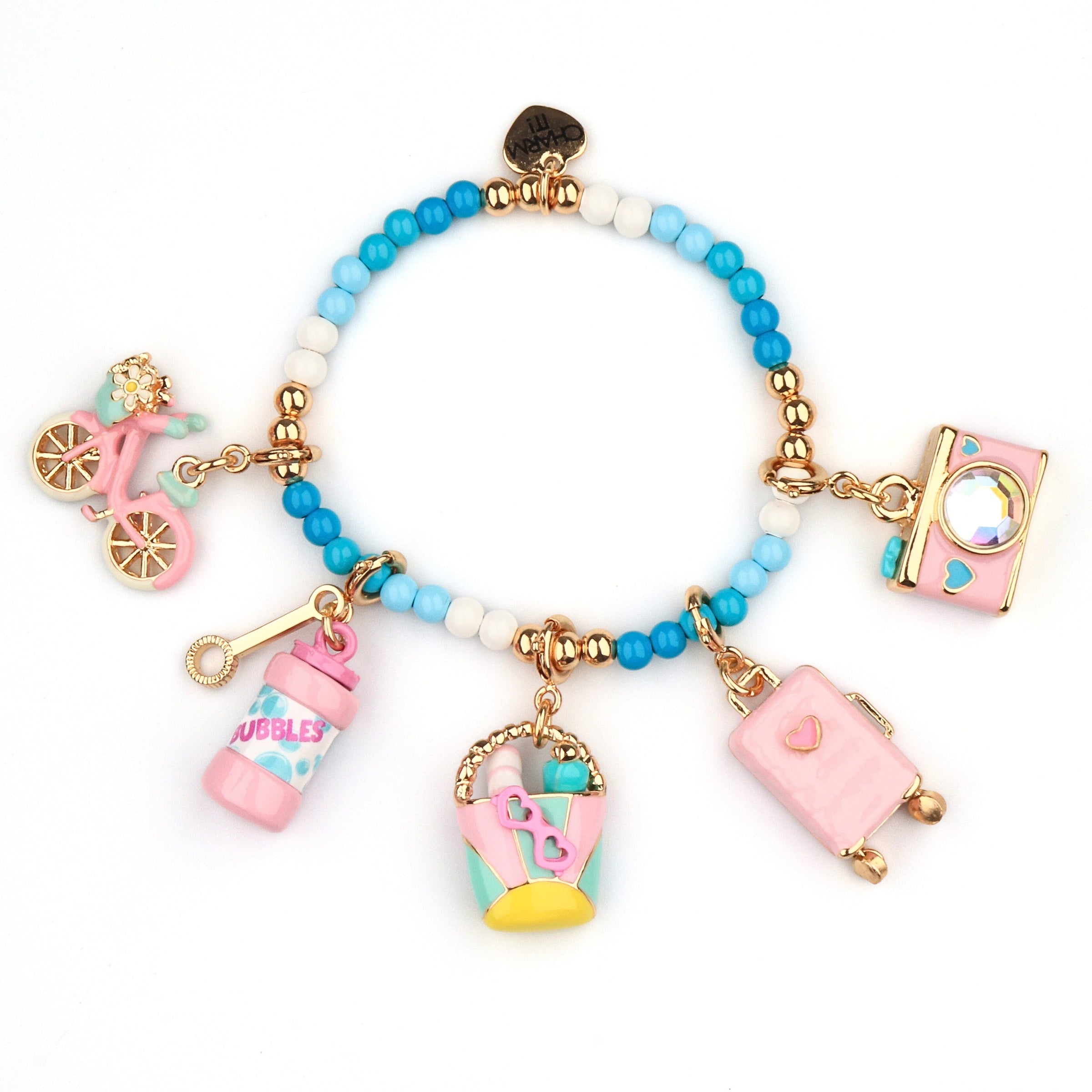 CHARM IT! Gold Bicycle Charm