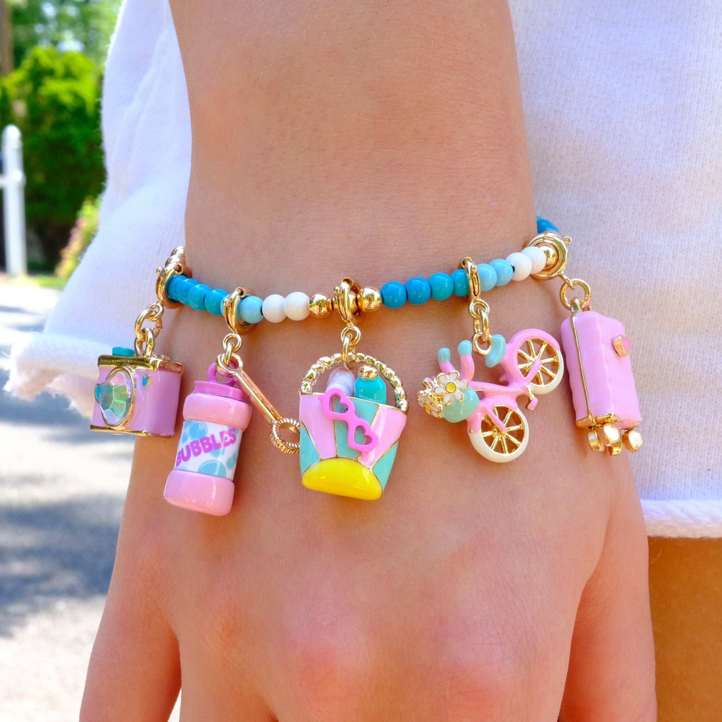 CHARM IT! Gold Beach Bag Charm