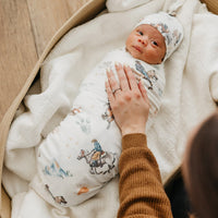 Copper Pearl Knit Swaddle Blanket | Boone