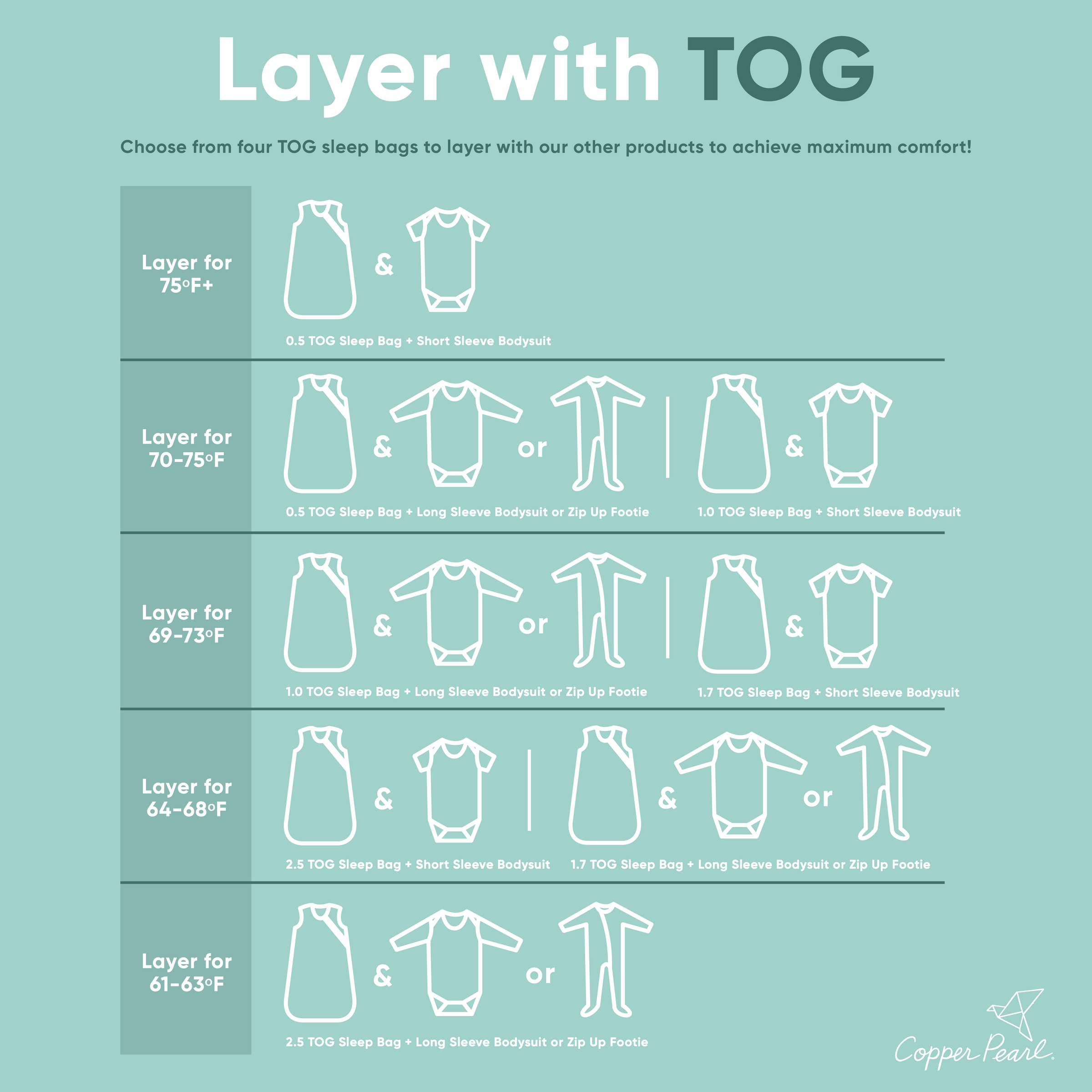 Copper Pearl Sleep Bag | Boone