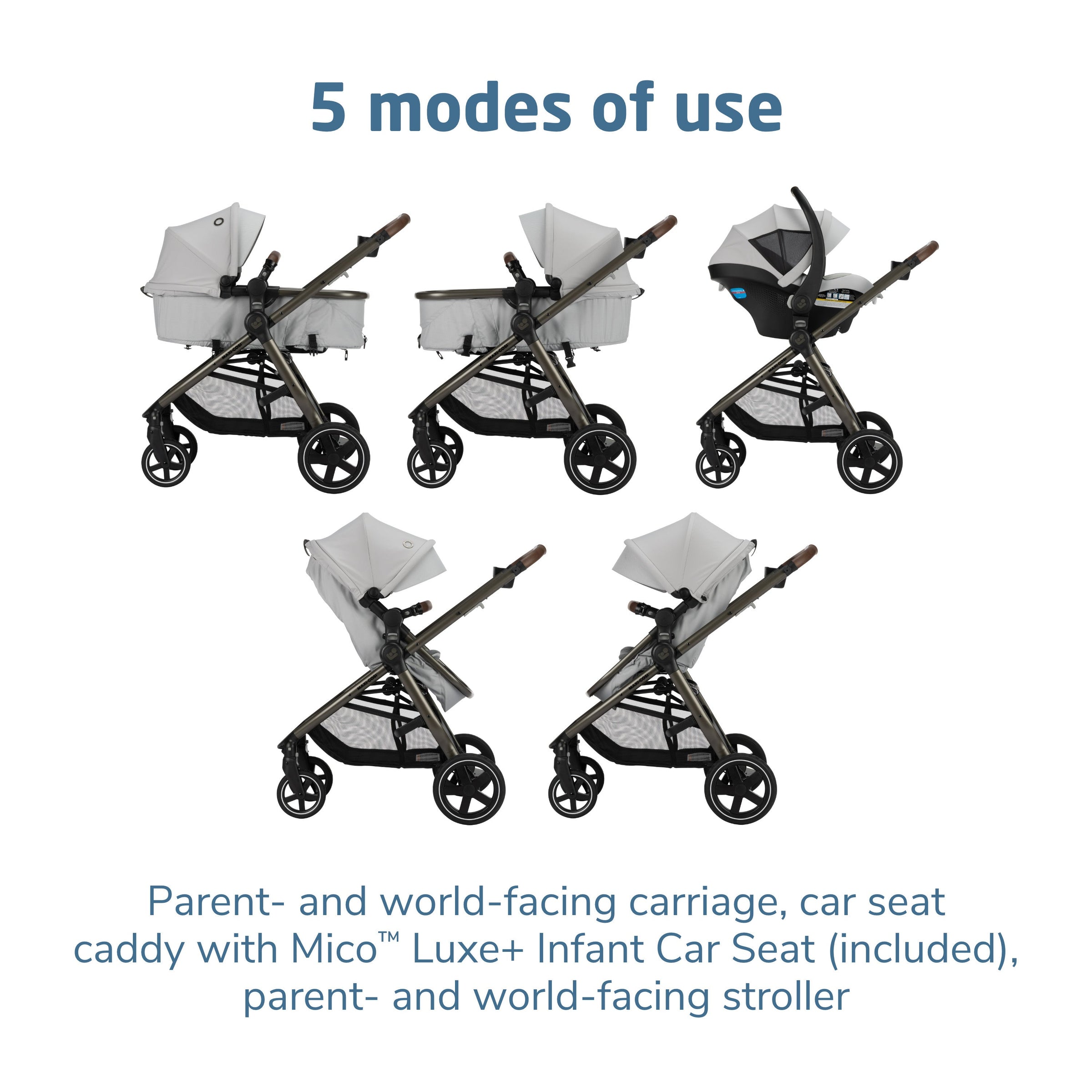 Maxi-Cosi Zelia Luxe+ 5-in-1 Modular Travel System