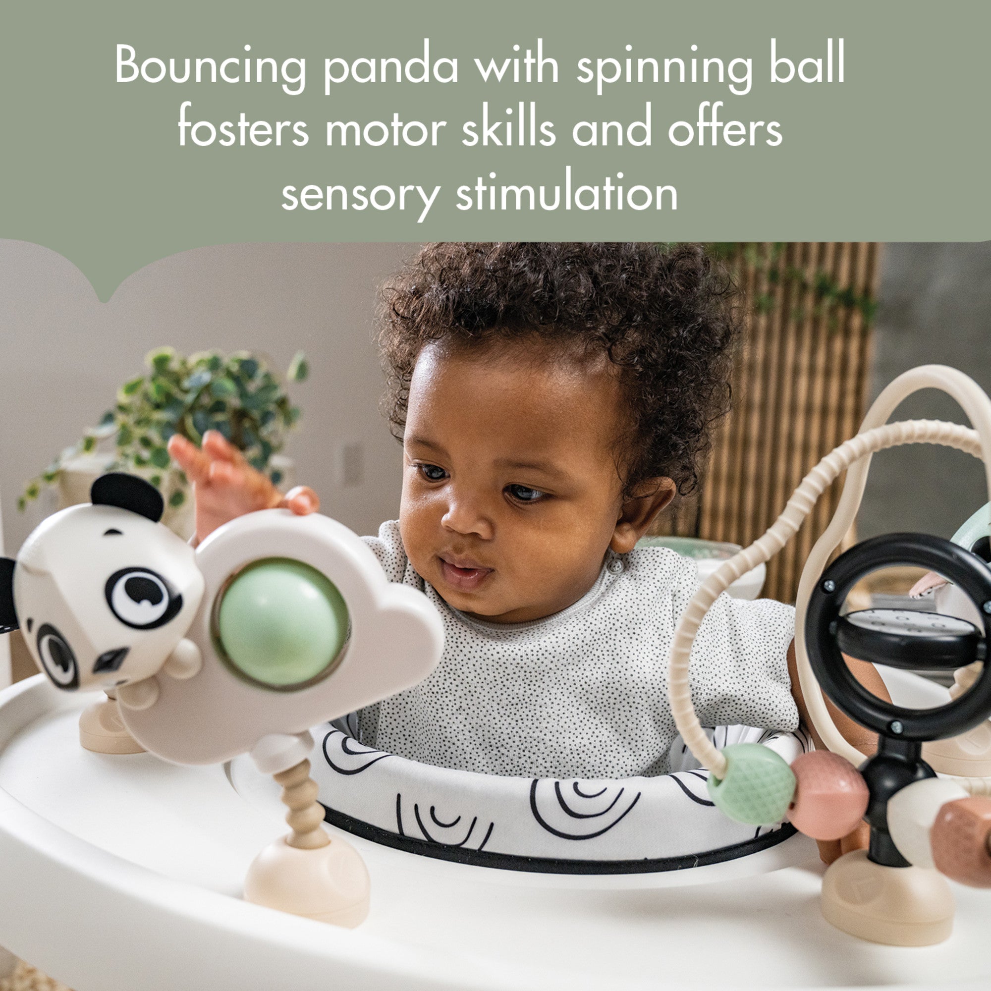 Tiny Love 5-in-1 Black & White Stationary Activity Center