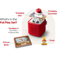 Tonies Disney Winnie the Pooh Toniebox 2 Full Play Set - Sunset Red