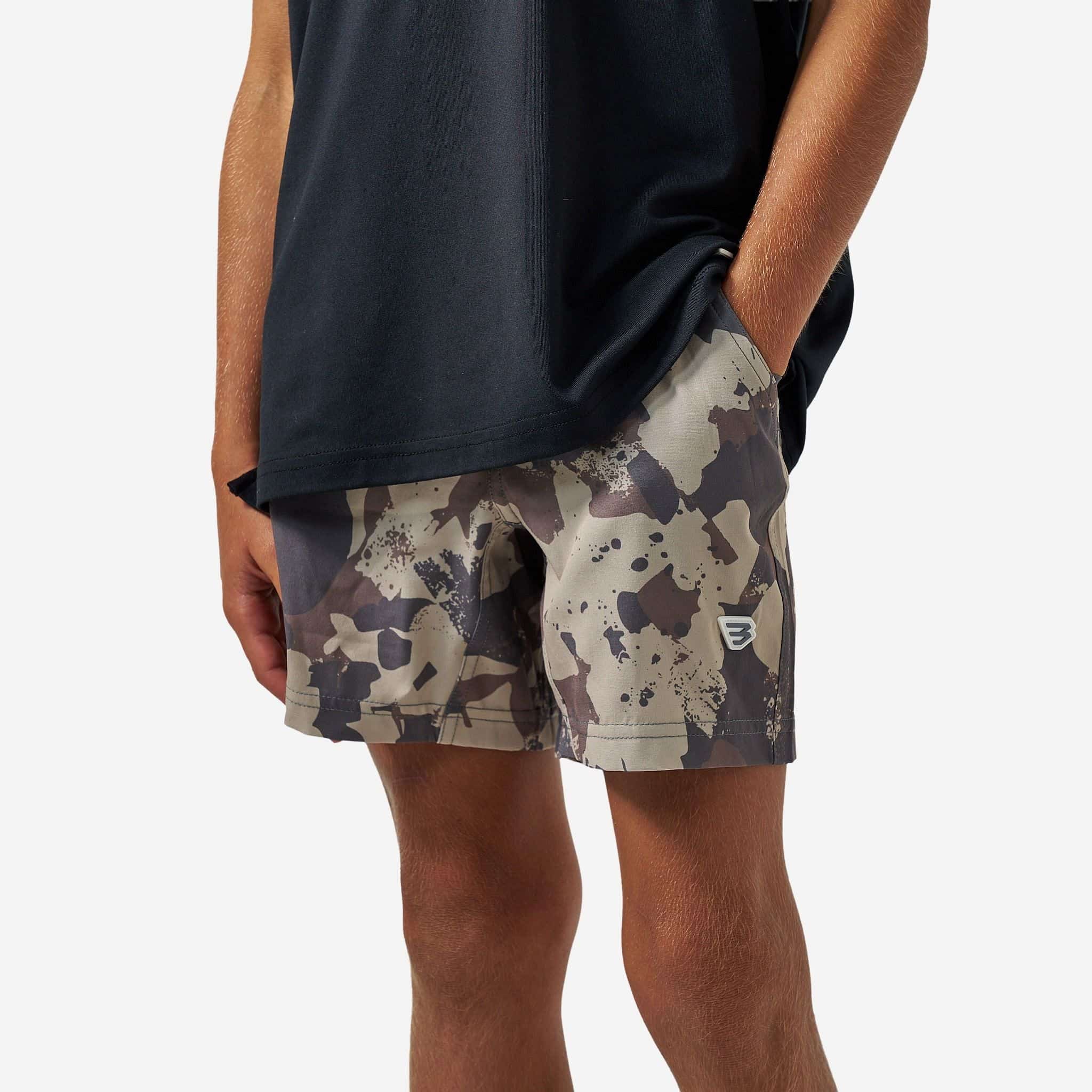 Burlebo Youth Athletic Short | Splatter Camo