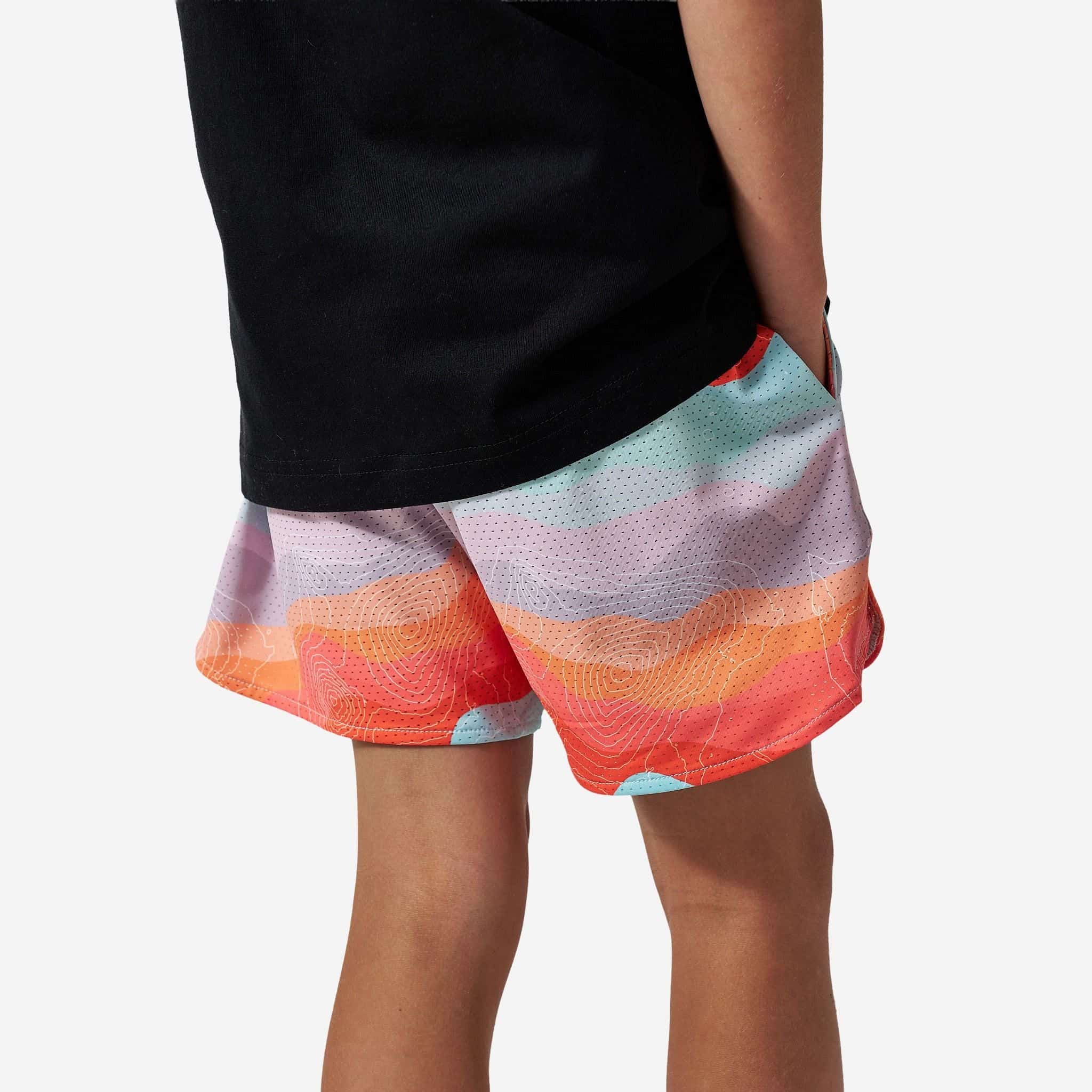 Burlebo Youth Mesh Training Shorts | Sedona Topo