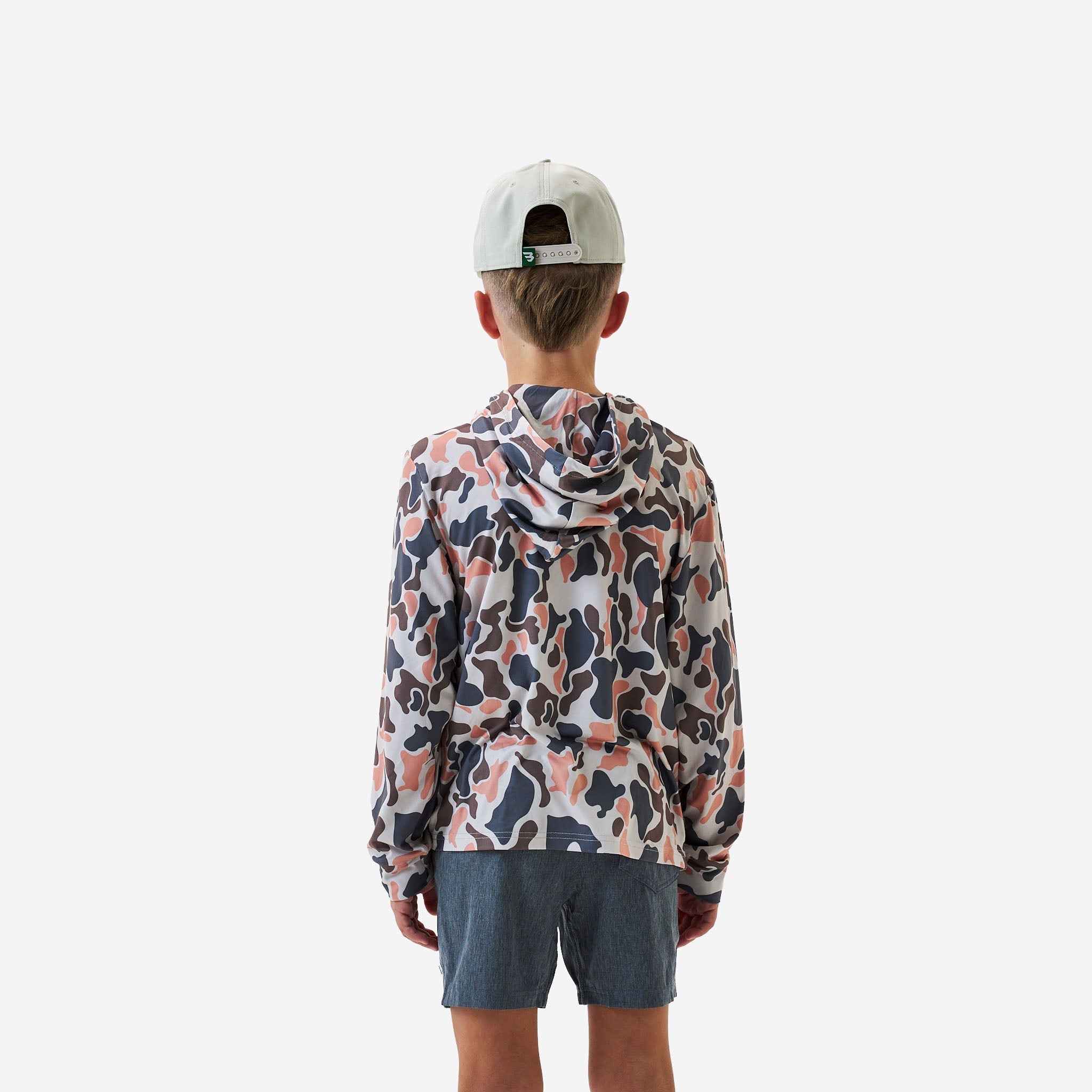 Burlebo Youth Performance Hoodie | Vintage Camo