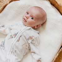 Copper Pearl Zip-Up Footie Pajama | Boone