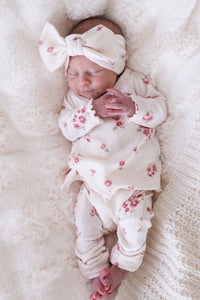 2pc Waffle Crossover Top & Bottom | Precious Posies