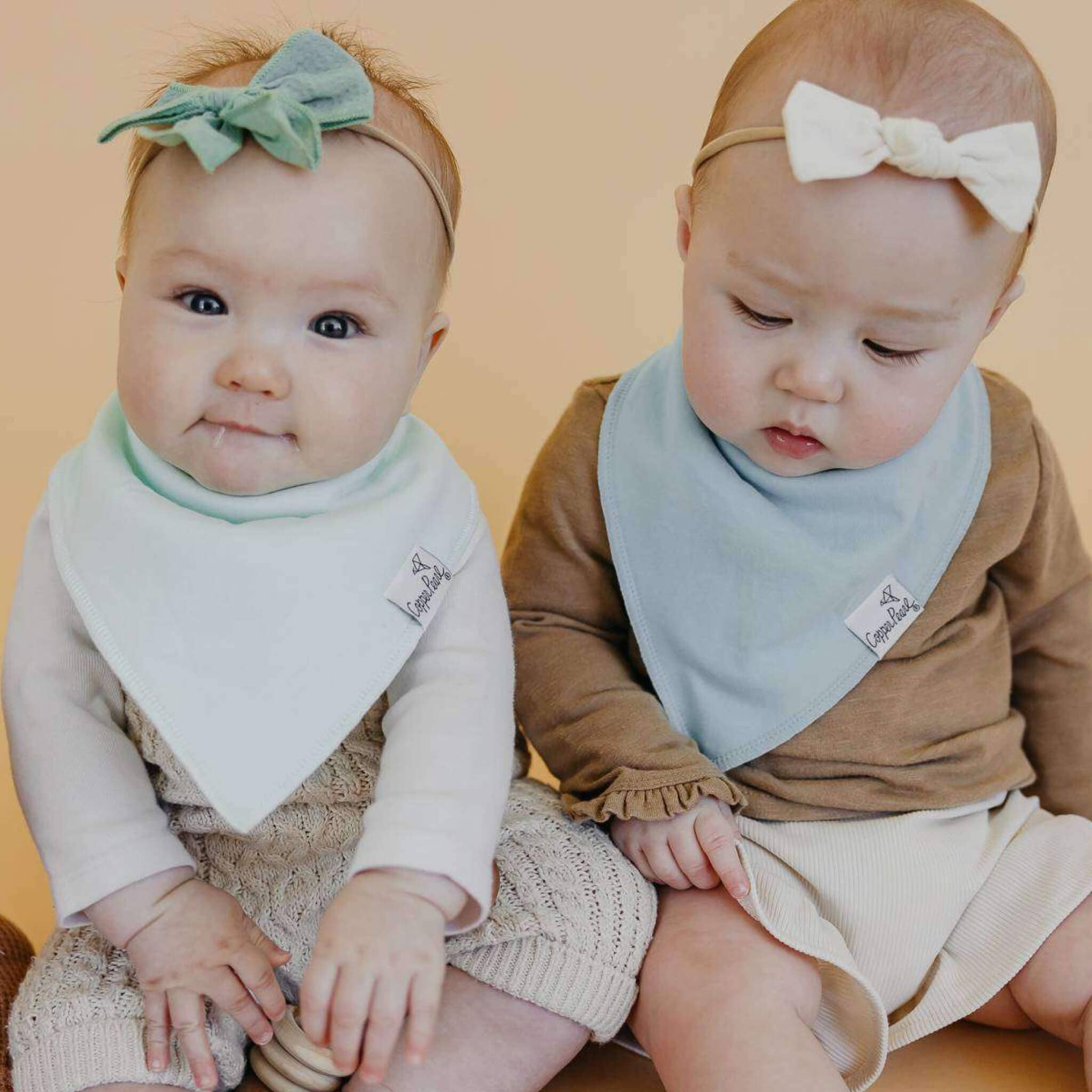 Copper Pearl Baby Bandana Bibs | Bennie