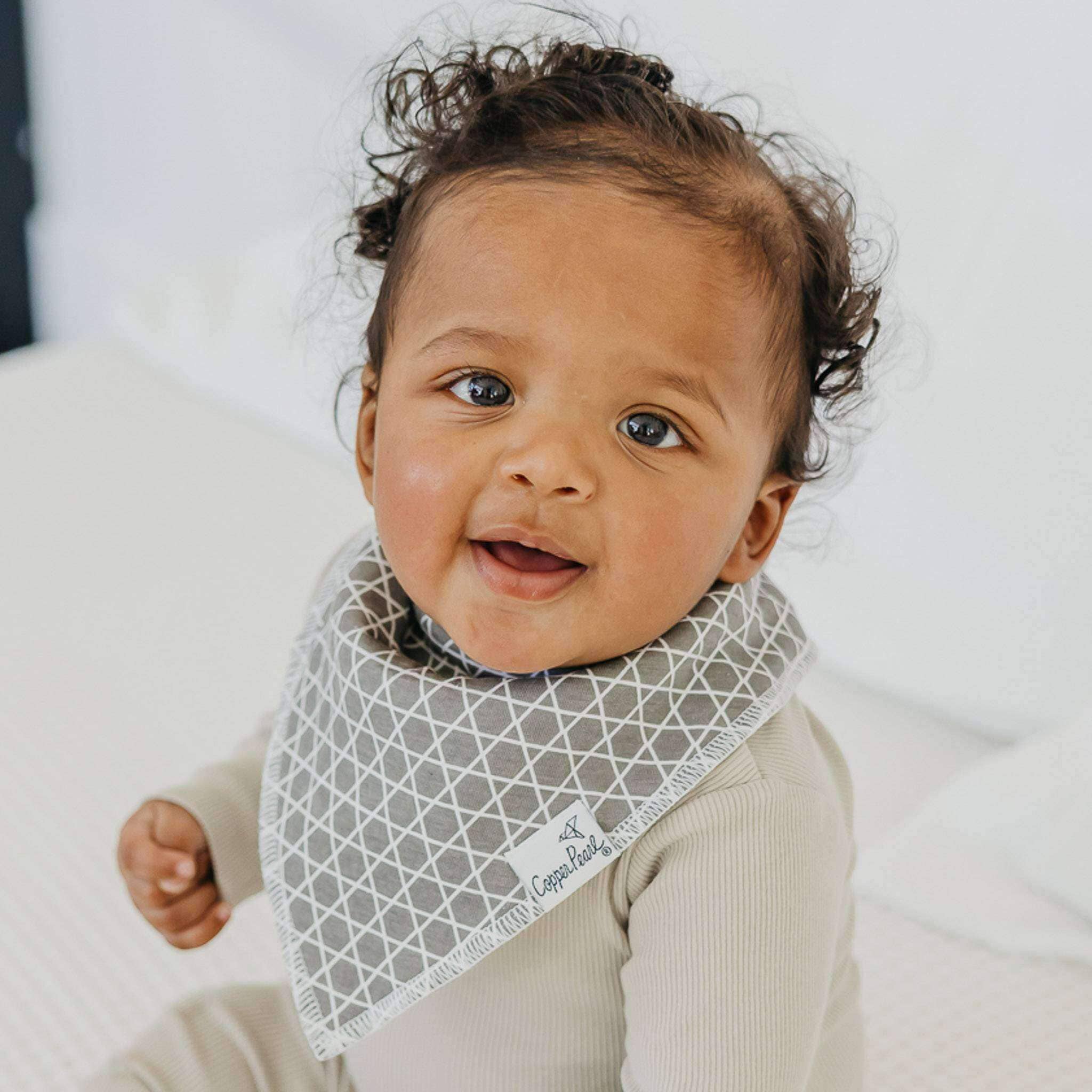 Copper Pearl Baby Bandana Bibs | Bogey