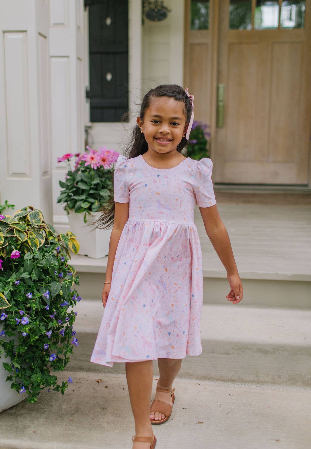 Puff Dress in Dreamy Unicorn