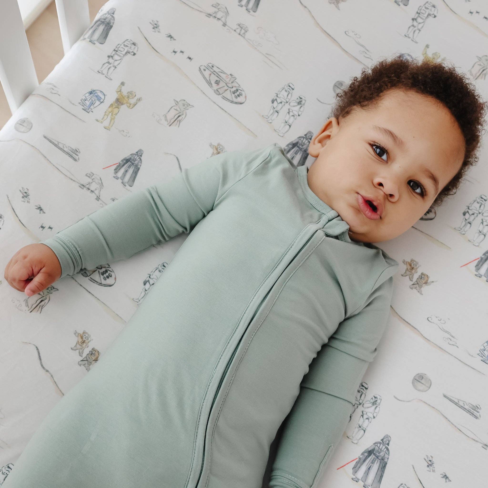 Copper Pearl Premium Knit Fitted Crib Sheet | Tatooine