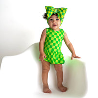 Bamboo Tank Tutu Baby Dress Clothing Green Neon Tutu Brad
