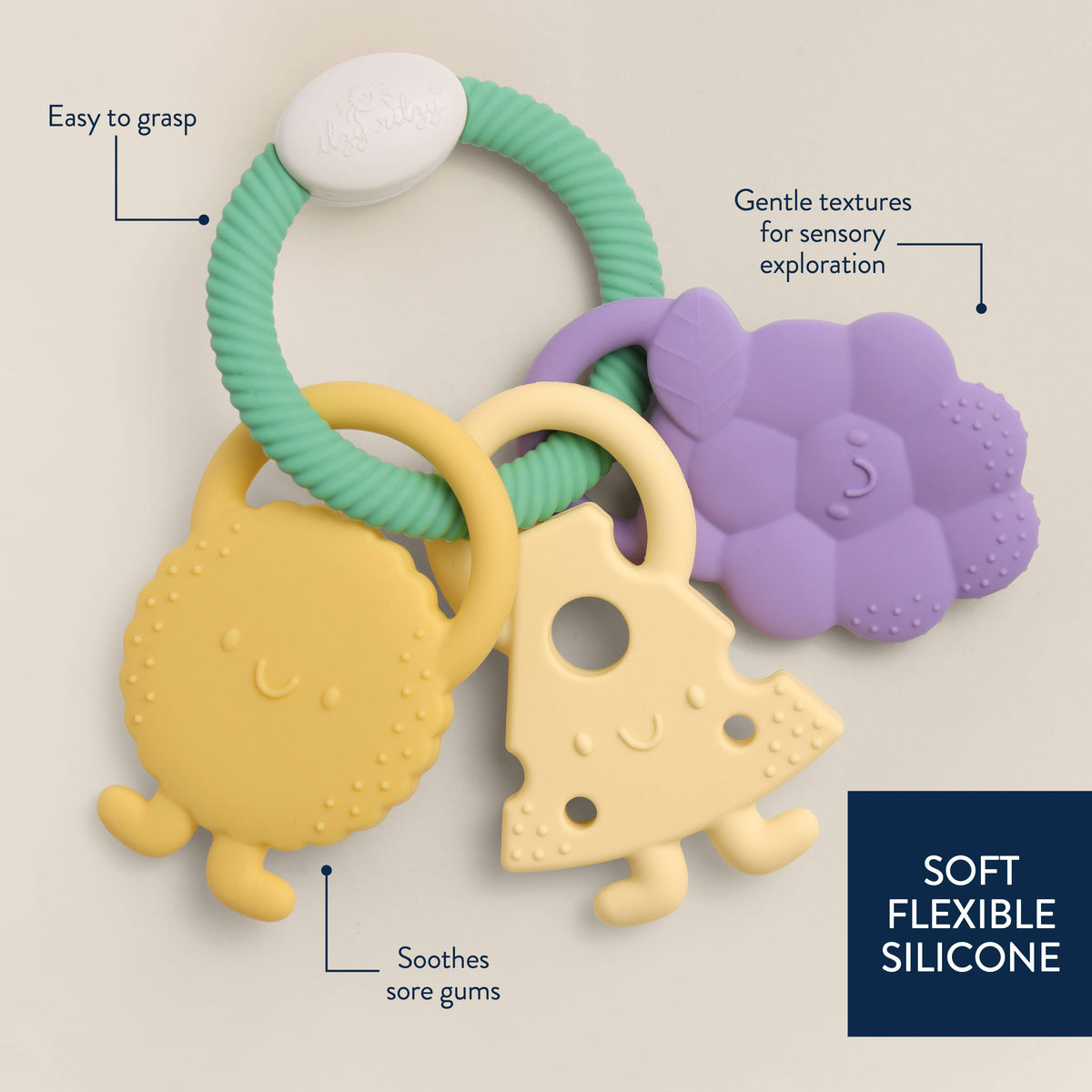 *NEW* Itzy Trio™ Multi-textured Silicone Teether Charcuterie