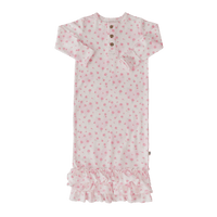 Ruffle Receiving Gown - Double Love