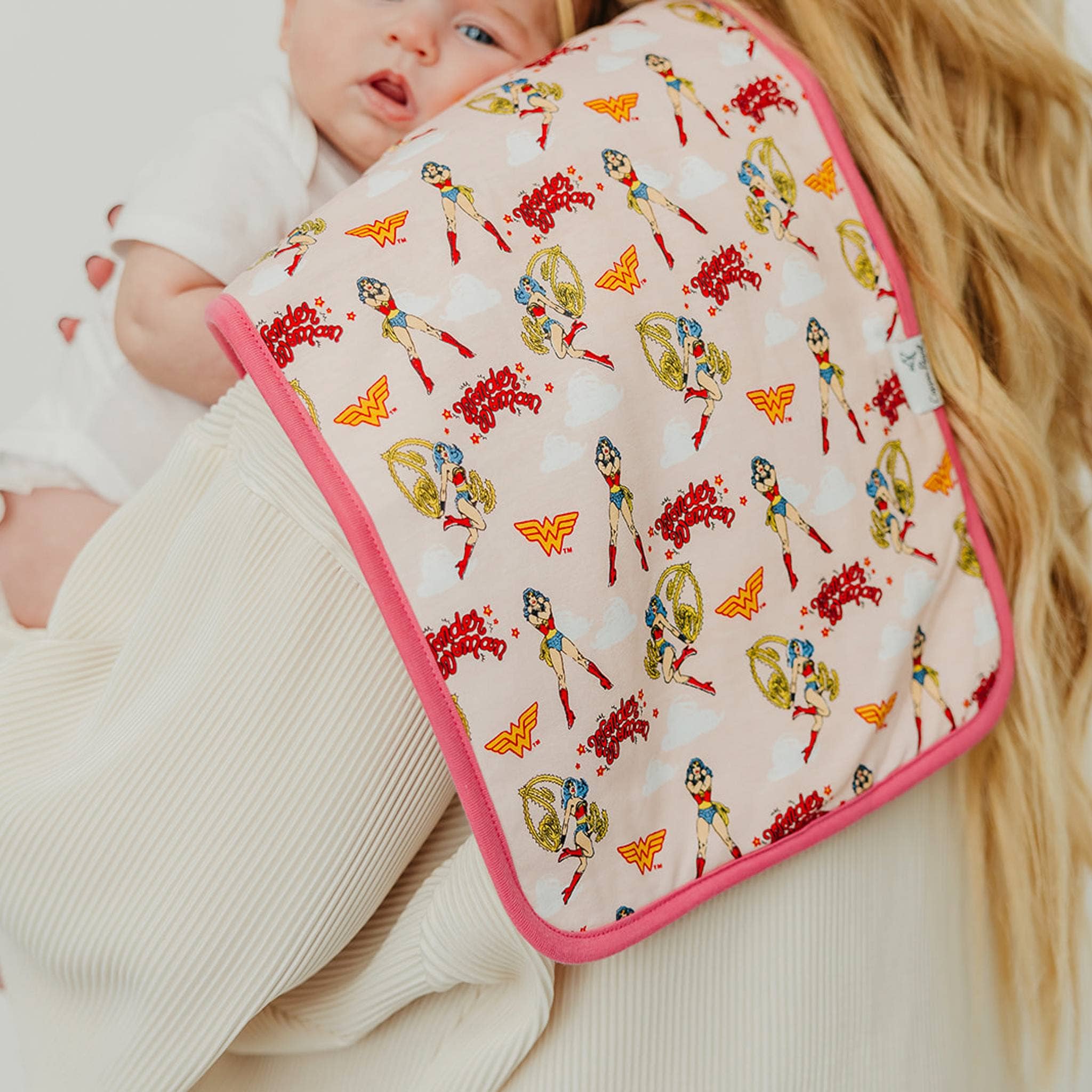 Copper Pearl Premium Burp Cloths | Wonder Woman