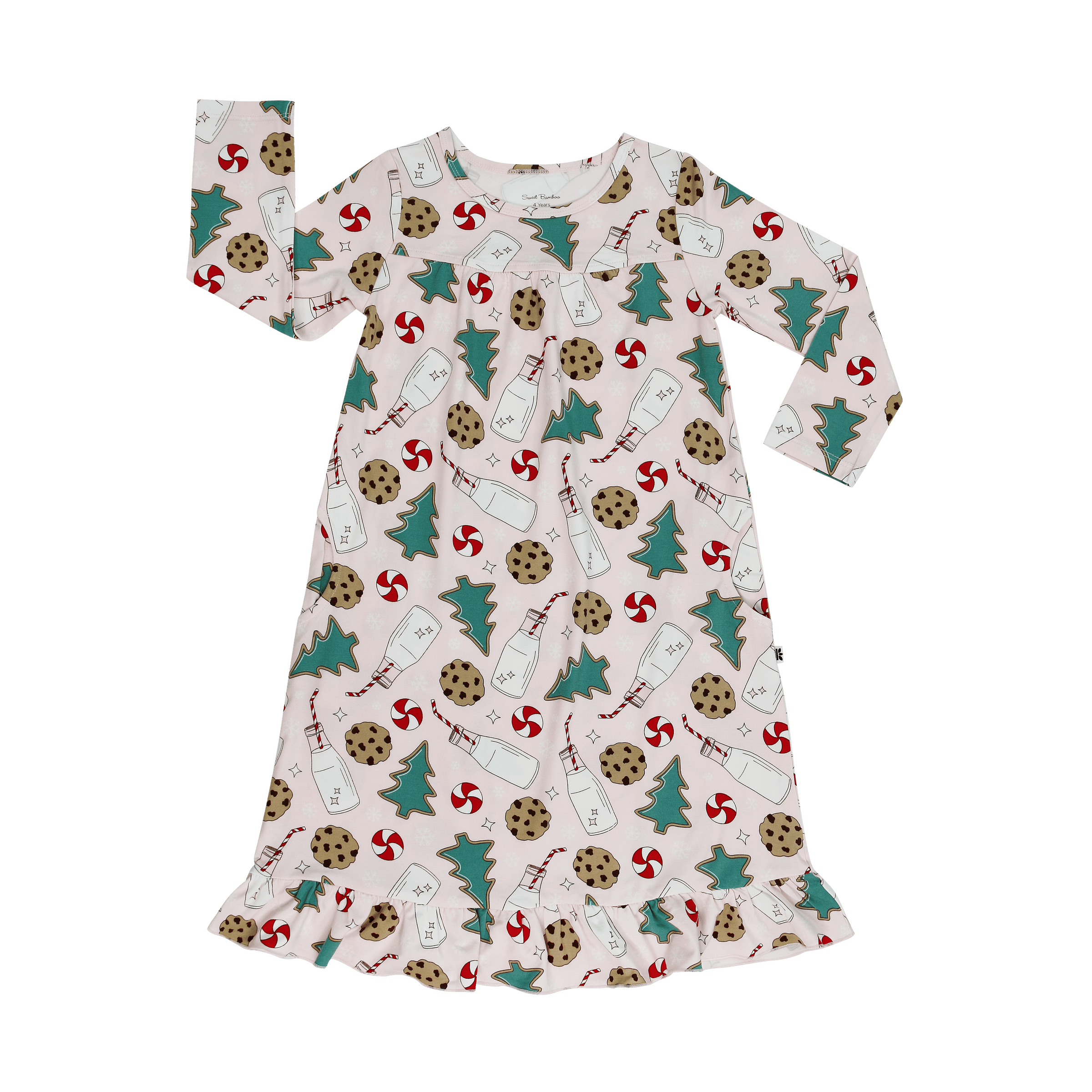 Santa's Cookie Pink Boho Dress