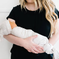 Copper Pearl Top Knot Hat | Oat