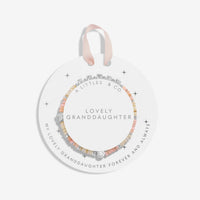 Children's Happy Little Moments | 'Lovely Granddaughter' | Silver Plated | Bracelet | 6 1/8" Stretch