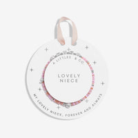 Kids' Happy Little Moments | 'Lovely Niece' | Silver Plated | Bracelet | 6 1/8" Stretch